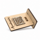 Επιτραπέζιο Stand με Λογότυπο & QR Code 3D | Διπλής Όψης | 12 x 8cm